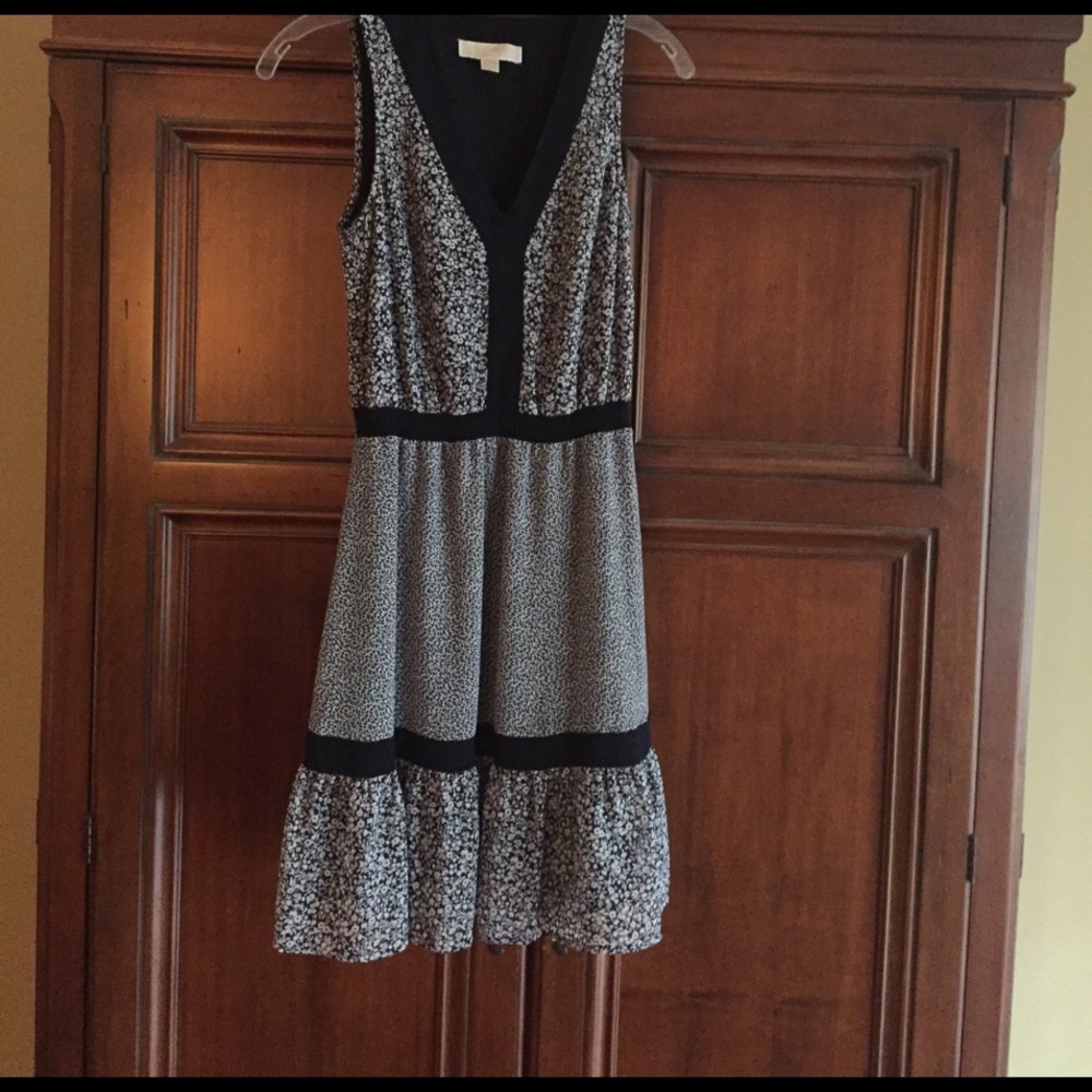 Michael Kors Blue/White Peasant Dress.